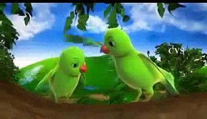 TV3 KIDS songs Chitti Chilakamma Parrots 3D Animation Telugu Rhymes for children with lyrics
