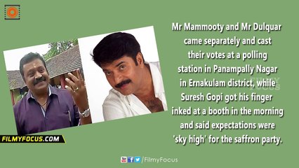 Mammootty To Suresh Gopi, Superstars Queue Up To Vote In Kerala Polls - Filmyfocus.com