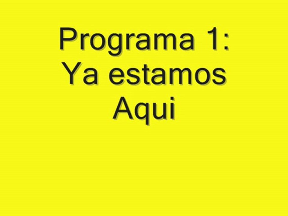 Anuncio del Programa 1 de LQSA¡Weekend!