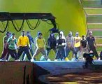 Shambhu - B Boy lil'sam in Green while doing JUST DANCE Promo.3gp