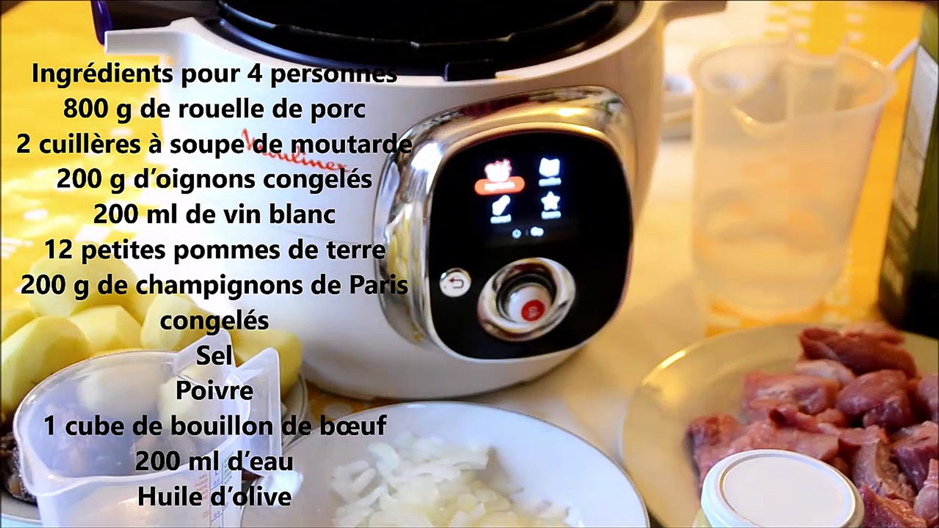 Rouelle De Porc A La Moutarde Au Cookeo Video Dailymotion