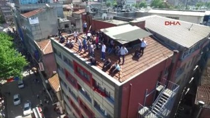 Zonguldak Ücret Alamayan Madencilerden Çatı Eylemi 2