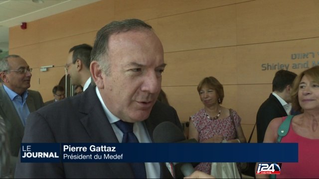 Israël: visite de Pierre Gattaz, le patron des patrons français