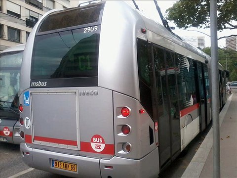 Sound Trolleybus Irisbus Cristalis ETB18 n°2909 du réseau TCL - Lyon sur la ligne C1