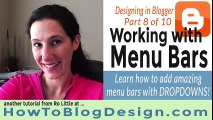 How to add Menu Bars to Blogger ... with DROP DOWNS! - YouTube