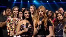 Katherine McNamara & Emeraude Toubia Present an Award to Fifth Harmony at the RDMAs 2016.