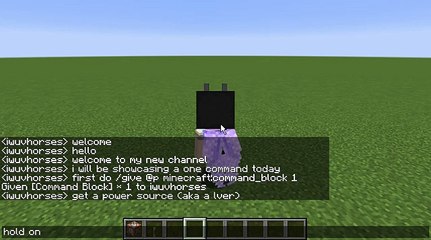 Minecraft One Command Wooden House Instant Build (1.9)