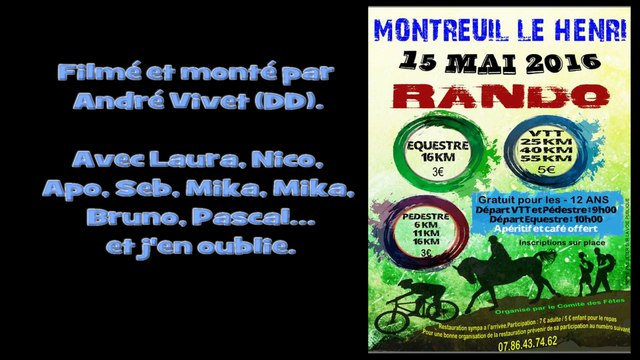 Rando VTT de Montreuil-le-Henri (72), dimanche 15 mai 2016