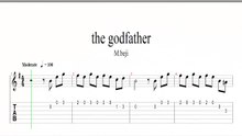 Play The Godfather on guitar Easy TAB
