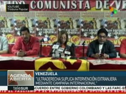 Denuncia PCV que ultraderecha impuls intervención extranjera en Vzla