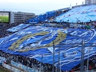 Entree des joueurs et tifo om sedan