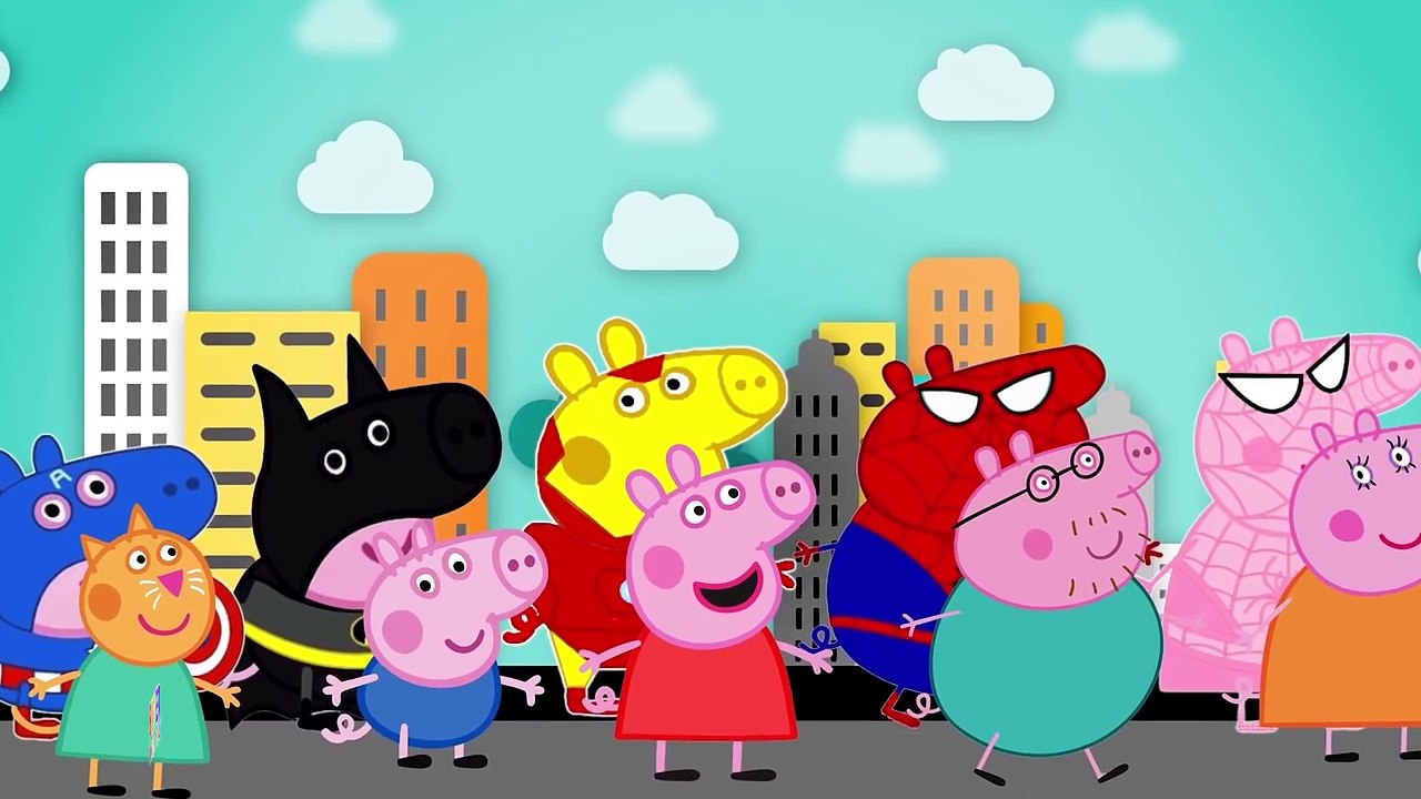 Peppa Pig Spiderman vs Venom vs Frozen Elsa #Peppa Pig Family Saviors The Beast  #Nursery Rhymes
