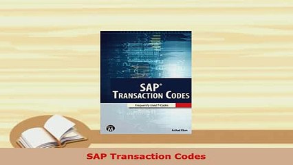 PDF  SAP Transaction Codes Download Online