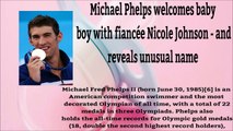 ‪‪Michael Phelps welcomes his first child fiancée Nicole Johnson Boomer into the world