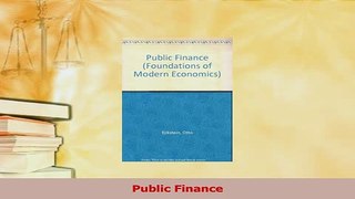 Read  Public Finance Ebook Free