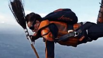 Watch Daredevil skydivers play Harry Potter game Quidditch while plunging to earth from 14,000ft