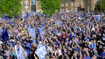 Thousands gather to celebrate Leicester win