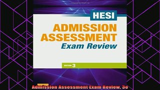 read here  Admission Assessment Exam Review 3e