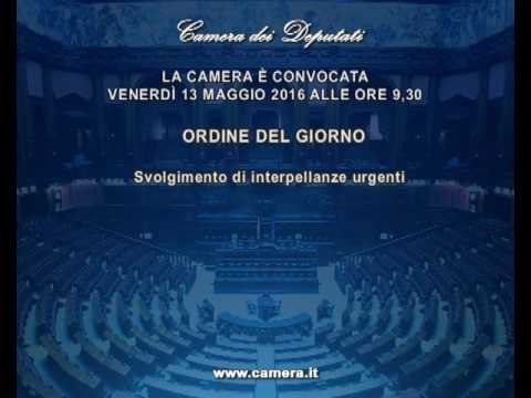 Roma - Camera - 17^ Legislatura - 624^ seduta (13.05.16)