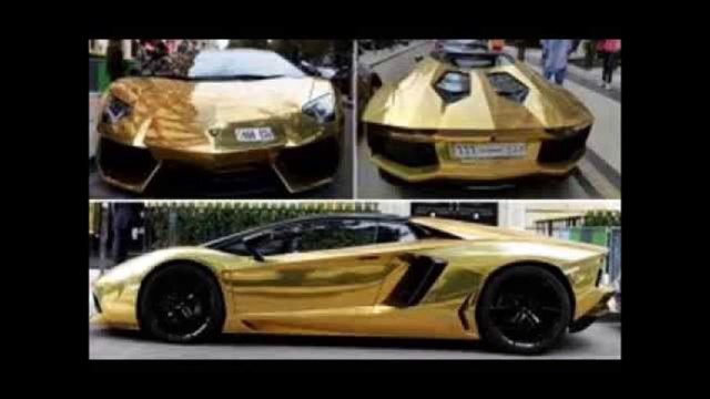 Gold plated car worth USD 1 million (Most Expensive)on display in Dubai