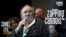 Zapping cannois avec Steven Spieberg, Gérard Depardieu, Rosi De Palma - 16/05 - Cannes 2016 Canal 