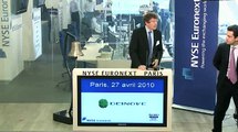 NYSE Euronext in Paris - Opening Bell DEINOVE - Listing on NYSE Alternext - 27 Apr 2010