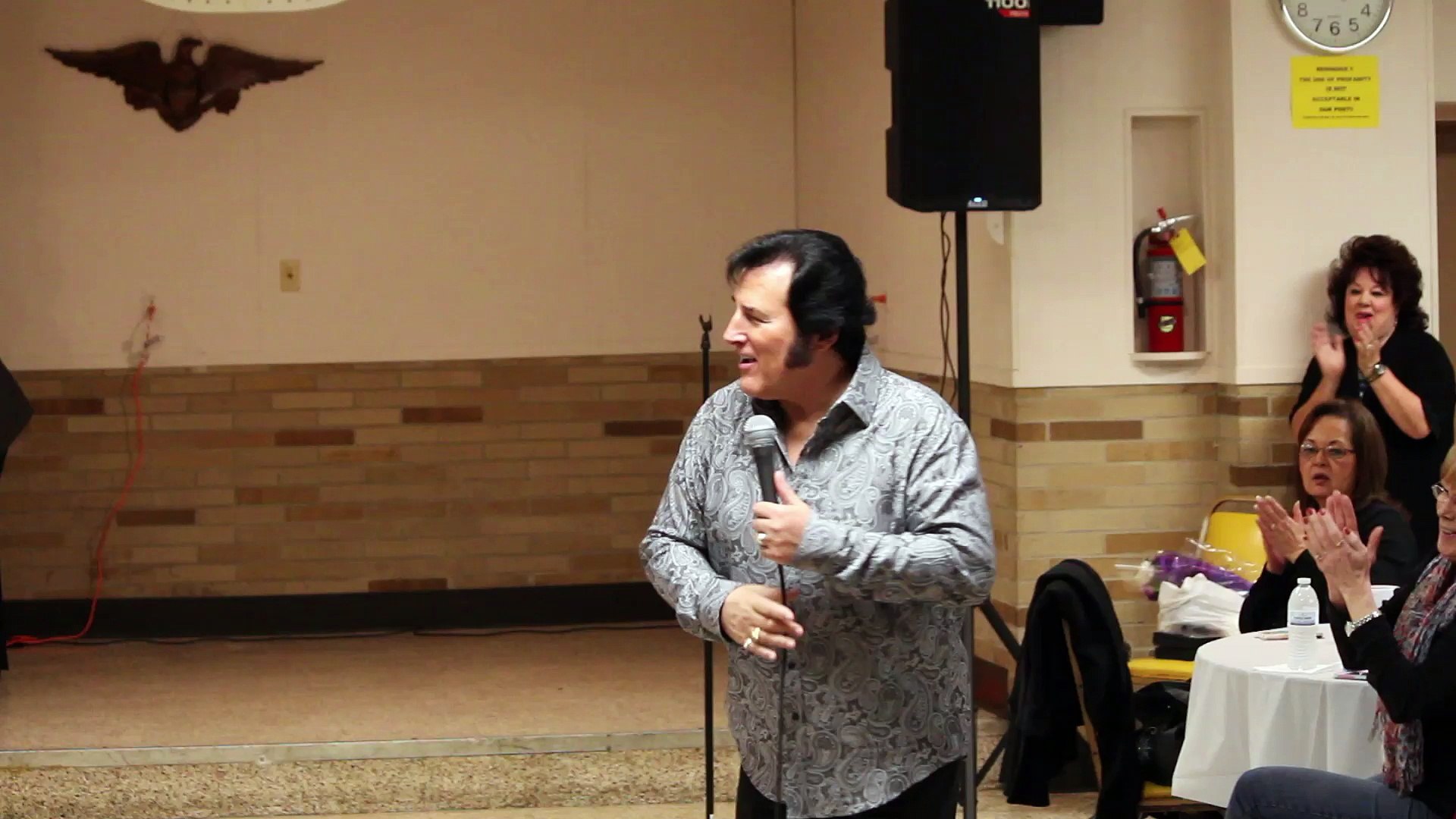 ⁣Michael Hoover sings a Ricky Nelson song at the American Legion May 2016