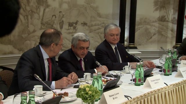 Встреча президентов Армении и Азербайджана в Вене 16 мая 2016 г.