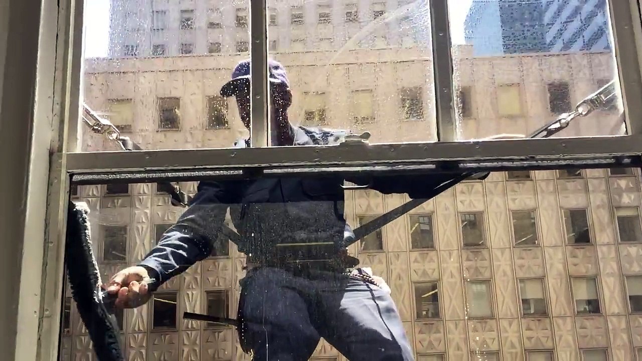 Laveur de vitres à New York