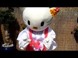 Iggle Piggle, Hello kitty and Peppa Pig lookalikes dancing  in the garden.wmv