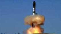The launch russian missiles RS-20 Satana Запуск ракеты РС-20 Сатана