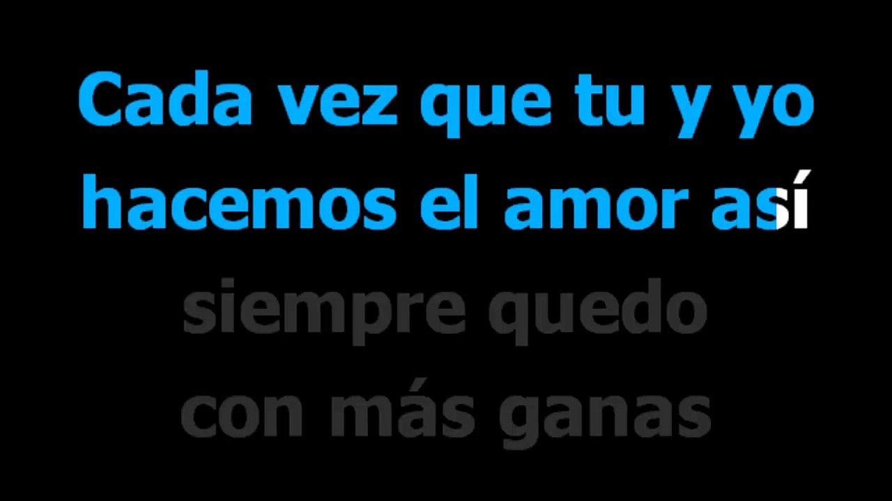 Dame de eso - Carlos Baute - Karaoke - Letra