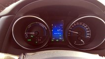 Toyota Auris Hybrid 2016 Executive 1st drive, traffic jam, pure EV mode, consumption (in 4K)