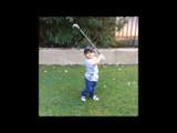 Two-Year-Old Plays Golf Like a Pro