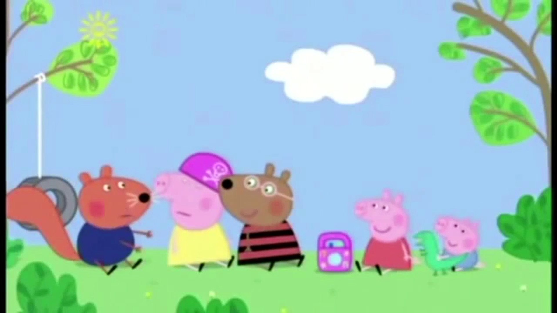 Peppa the pig shows kids the real music
