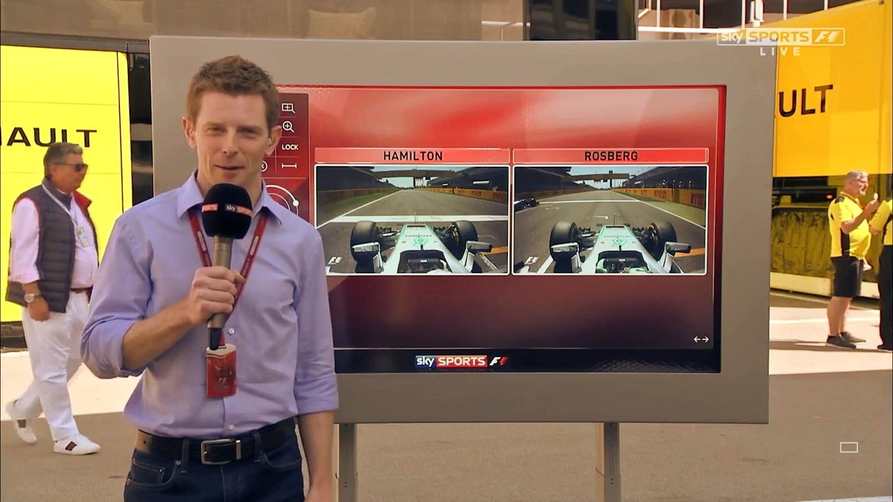 F1 2016 Spanish GP Skysports analysis HamiltonRosberg crash