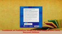Download  Textbook of Palliative Medicine and Supportive Care Second Edition Ebook Free