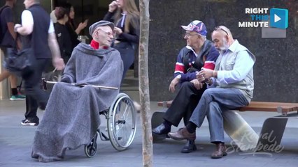 Dancing Grandpa Shocks Strangers Asked to Keep an Eye on Him