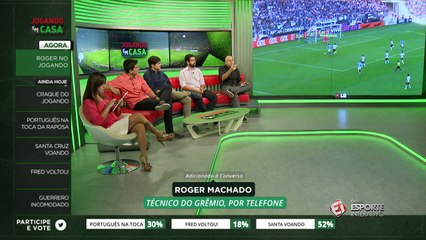 Roger Machado no Jogando em Casa