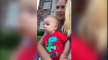 Fireworks show leaves baby very impressed