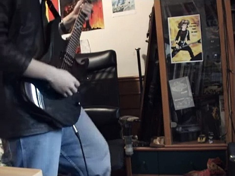 Heavy metal guitar playing ----  Nausicaa of The valley of wind