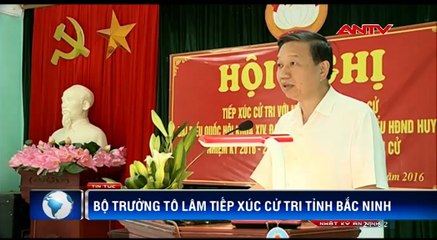 Bộ trưởng Tô Lâm vận động bầu cử tại Bắc Ninh