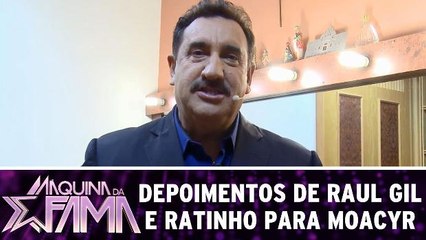 Raul Gil e Ratinho fazem depoimento para Moacyr Franco