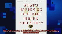 FREE PDF  Whats Happening to Public Higher Education The Shifting Financial Burden  BOOK ONLINE
