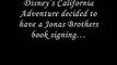 Trying to meet the Jonas Brothers! California Adventure Book signing... 11/25/08