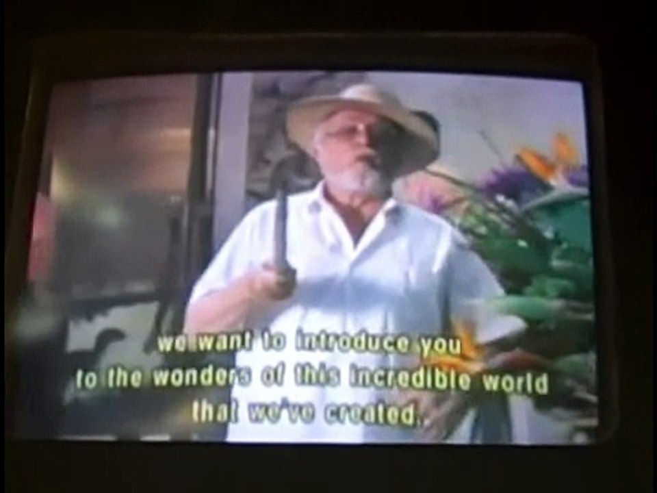 Jurassic Park- The Ride John Hammond Queue Video Segment (From Florida's River Adventure)