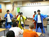 Japanese Exchange Students Performing Traditional Japanese Dance
