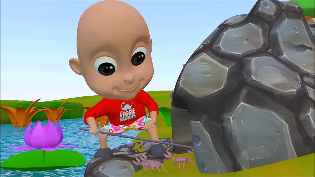 12345 Once I Caught A Fish Alive - 3D Animation English Nursery Rhymes for Children with Lyrics