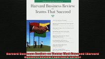 Downlaod Full PDF Free  Harvard Business Review on Teams That Succeed Harvard Business Review Paperback Series Free Online