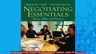 READ book  Negotiating Essentials Theory Skills and Practices Free Online
